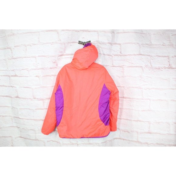 The North Face Purple Orange Nylon Zip Up Hooded Reversible Jacket Size L - Picture 9 of 12